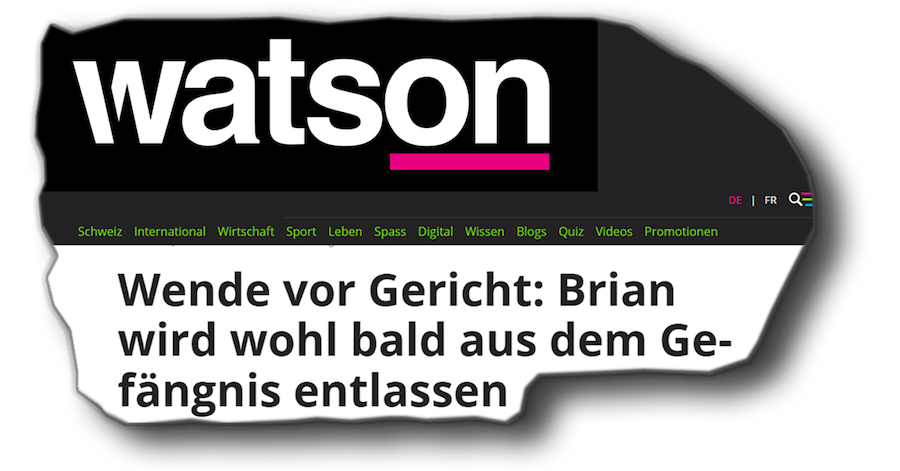 Watson-Artikel: Brian aka «Carlos» wird bald aus Gefängnis entlassen.