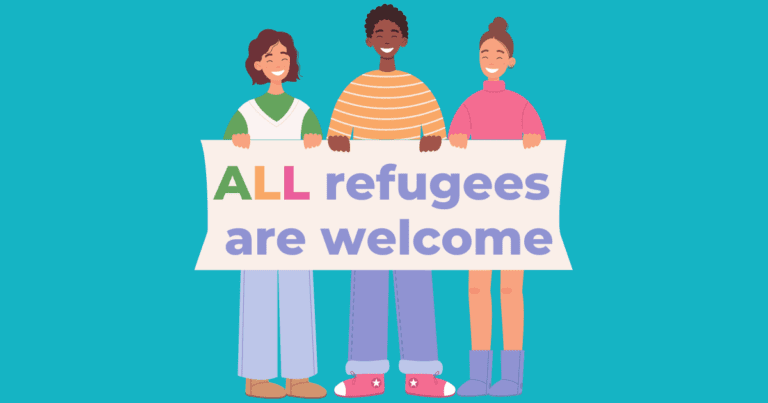 All refugees are welcome (Artikel "Von Schock, Solidarität und Herausforderungen")
