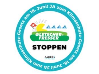 Gletscherfresser: Ja zum Klimaschutzgesetz am 18. Juni 2023