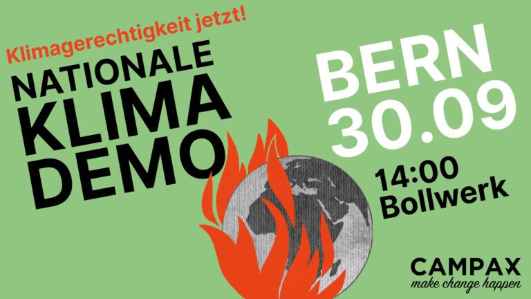 Klimademo 30.09.2023 in Bern. Gemeinsam gegen die Klimakrise