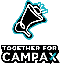 Sticker Campax in Not: Together for Campax