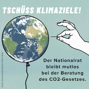 Tschüss Klimaziele - CO2-Gesetz im Nationalrat