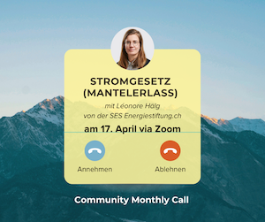 Monthly Community Calls Stromgesetz Website