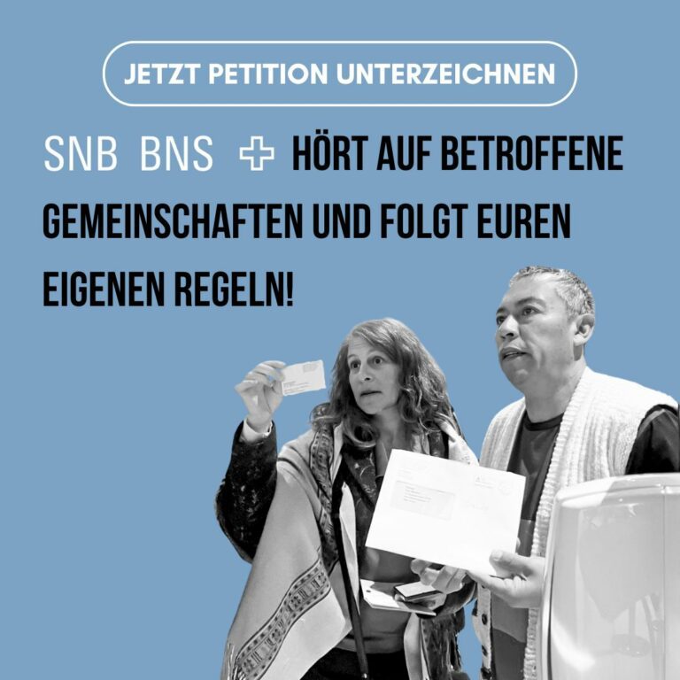 SNB, hört auf betroffene Gemeinschaften bei der Investition in Fossile Energien
