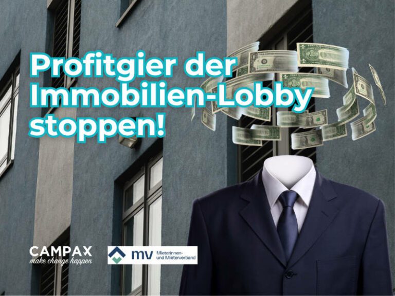 Gegen die Profitgier der Immobilien-Lobby (Petition Mieterverband)