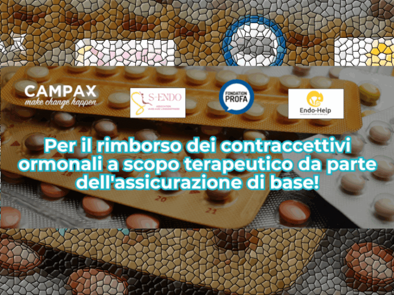 Per il rimborso dei contraccettivi ormonali a scopo terapeutico da parte dell`assicurazione di base !